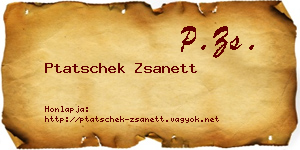 Ptatschek Zsanett névjegykártya